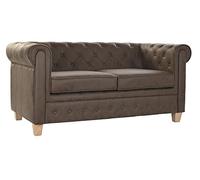 Sofa Chester Marron de 2 plazas 111X54X88 cm