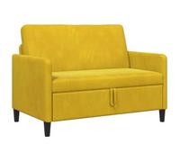 vidaXL Sofá con almacenamiento 122 x 78 x 87 cm Poliéster Multicolor Amarillo