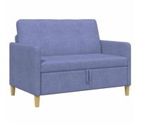 Sofá Con Almacenamiento Azul Jeans 122 X 78 X 87 Cm Poliéster Vidaxl