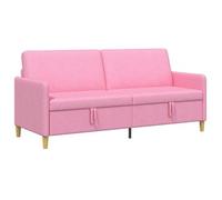 vidaXL Sofá con almacenamiento 192 x 78 x 87 cm Poliéster Multicolor Rosa