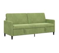 Sofá Con Almacenamiento Verde Claro 192 X 78 X 87 Cm Poliéster Vidaxl