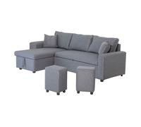 Sofá convertible tony 3 plazas gris chiné