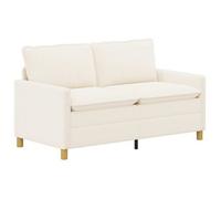 vidaXL Sofá 156 x 81 x 87,5 cm Tela Multicolor Crema