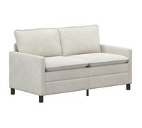 vidaXL Sofá 156 x 81 x 87,5 cm Terciopelo Multicolor Crema
