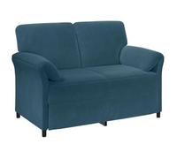 Sofá De 2 Plazas Azul 138 X 83 X 95 Cm Terciopelo Vidaxl