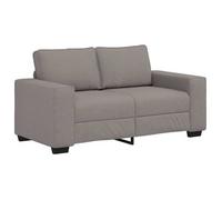 vidaXL Sofá de 2 plazas de tela 160x77x82 cm Multicolor Topo