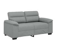 Sofá De 2 Plazas De Tela Gris Claro 160x81x84 Cm Vidaxl