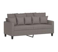 Sofá De 2 Plazas De Tela Gris Taupé 140 Cm Vidaxl