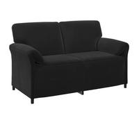 vidaXL Sofá de 2 Plazas 158 x 83 x 95 cm Terciopelo Multicolor Negro