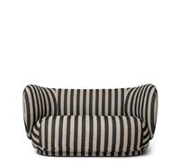 Ferm Living Sofá de 2 plazas Rico Louisiana sand black