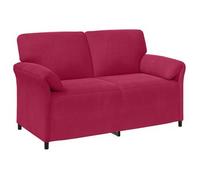 vidaXL Sofá de 2 Plazas 158 x 83 x 95 cm Terciopelo Multicolor Rojo vino tinto