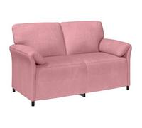 vidaXL Sofá de 2 Plazas 158 x 83 x 95 cm Terciopelo Multicolor Rosa