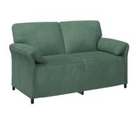 vidaXL Sofá de 2 Plazas 158 x 83 x 95 cm Terciopelo Multicolor Verde mar
