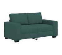 Sofá De 2 Plazas Verde Oscuro, 160x77x82 Cm, Tela Vidaxl