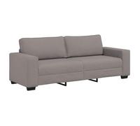 vidaXL Sofá de 3 plazas de tela 220x77x82 cm Multicolor Topo
