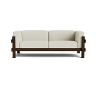 Normann Copenhagen Sofá Kube Pino lacado en marrón-tela Remix 223 Beige. 220 cm