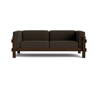 Normann Copenhagen Sofá Kube Pino lacado en marrón-tela Remix 356 Brown. 220 cm