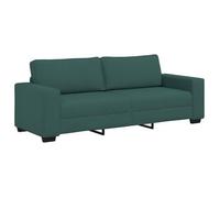 Sofá De 3 Plazas Verde Oscuro, 220x77x82 Cm, Tela Vidaxl