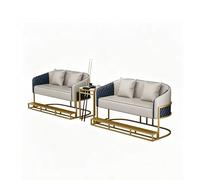 Sofá de billar con mesa auxiliar, asiento tapizado de cuero para salas de juegos, cómodos sofás de espectador para salones, torneos y más