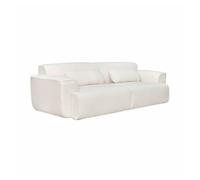 sweeek-Sofá de Borreguito, 3 plazas Crema - 231x97x75 cm