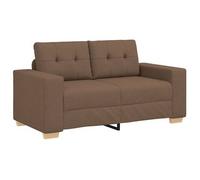 vidaXL Sofá Loveseat 160x77x82 cm de tela Multicolor Marrón