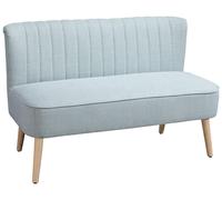 Sofá de dos plazas - Sofá de dos asientos - Sillón de dos plazas - Sofá - Banco - Color verde claro - Tejido suave