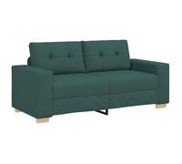 Sofá De Dos Plazas Verde Oscuro, 180x77x82 Cm, Tela Vidaxl