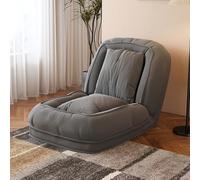 Sofá de suelo plegable de 180 x 90 cm, reclinable en 5 posiciones, con 2 | 90°-180° ajustable, funda de pana ergonómica para salón, dormitorio y juegos, ahorra espacio y se puede utilizar sin montaje