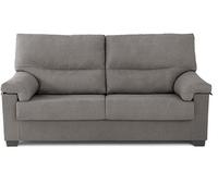 Sofá de tela 3 plazas zip color antracita - conforama