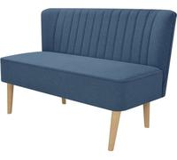 Sofá de tela azul 117x55,5x77 cm