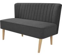 Sofá de tela gris oscuro 117x55,5x77 cm