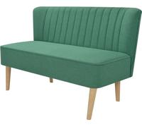 Sofá de tela verde 117x55,5x77 cm