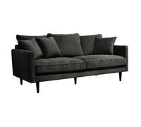 Sofá De Terciopelo De 3 Plazas "candice" Verde Caqui - Atmosphera Createur D'interieur