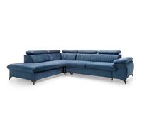 Sofá esquinero belt 275x221x95 azul