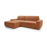 Sofá esquinero bouli 264x162x82 naranja
