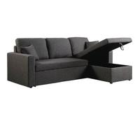 Sofá Esquinero Convertible "alain" - 3 Plazas - Gris