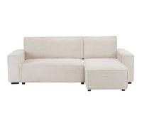 Sofá Esquinero De Pana "opera" - 3 Plazas - Beige
