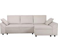Sofá Esquinero De Pana "vaugirard Ii" - 3 Plazas - Beige