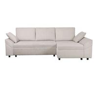 Sofá Esquinero De Pana "vaugirard Ii" - 3 Plazas - Beige