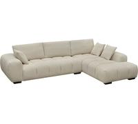 Sofá esquinero de tela "monceau" - 3 plazas - beige