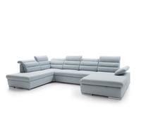 Sofá esquinero greco 356x230x98 azul