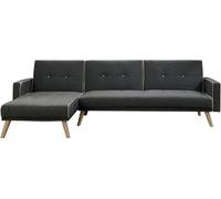 Sofá esquinero "jules" - 3 plazas - gris