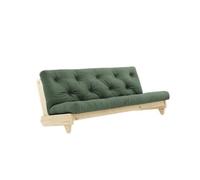 Sofá Fresh, pino lacado transparente/verde oliva 756