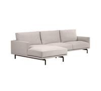 Sofá Galene de 4 plazas con chaise longue izquierda, color beige, 314 cm.