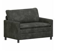 vidaXL Sofá 126 x 81 x 87,5 cm Poliéster Multicolor Gris antracita