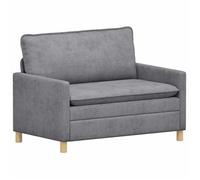 vidaXL Sofá 126 x 81 x 87,5 cm Poliéster Multicolor Gris claro