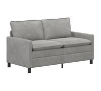 vidaXL Sofá 156 x 81 x 87,5 cm Terciopelo Multicolor Gris claro