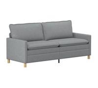 vidaXL Sofá 196 x 81 x 87,5 cm Tela Multicolor Gris claro