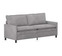 vidaXL Sofá 196 x 81 x 87,5 cm Terciopelo Multicolor Gris claro