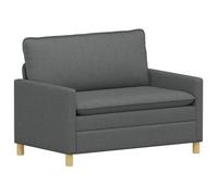 vidaXL Sofá 126 x 81 x 87,5 cm Multicolor Gris oscuro